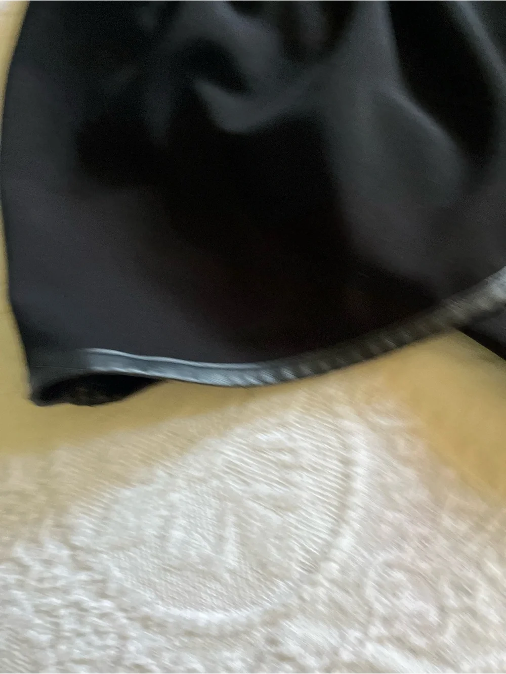 Black Structured off 1 shoulder ruffle romper - Picture 2 of 5